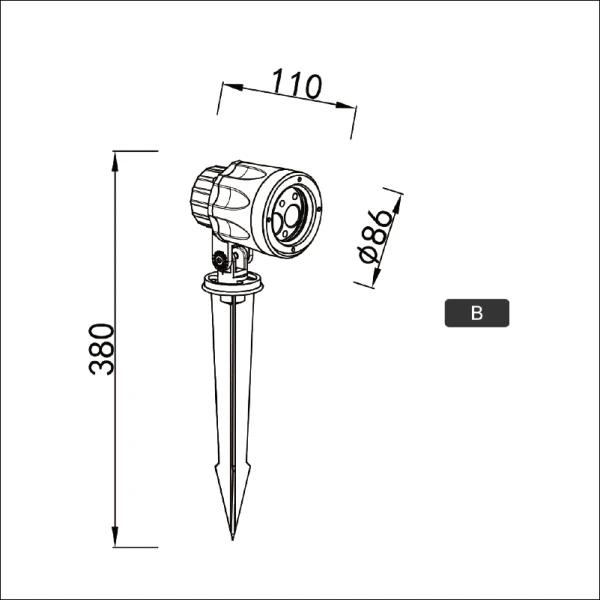 Solar Powered Spotlight